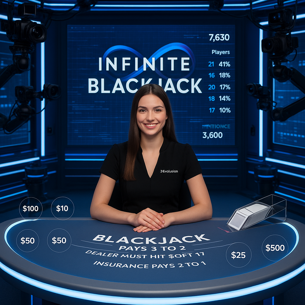 22bet - Live Blackjack - Evolution Gaming