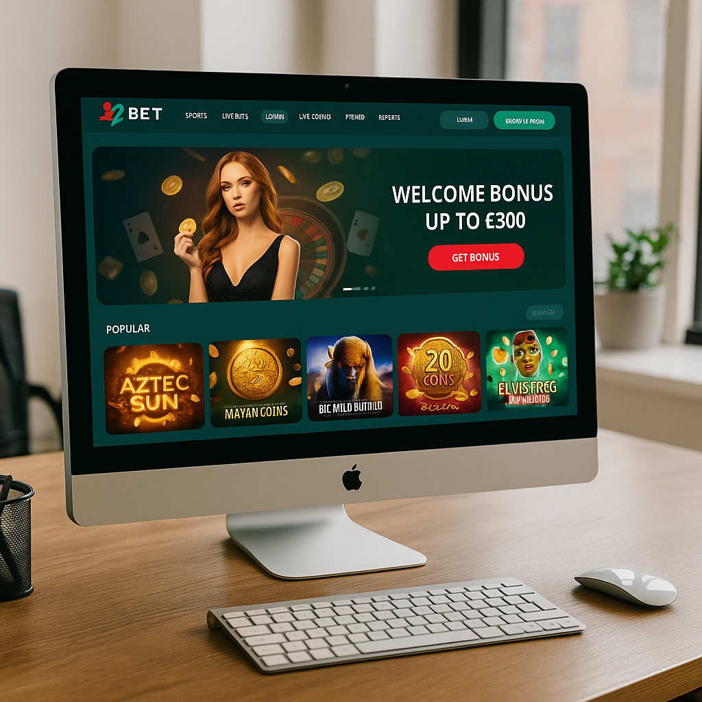 22bet Casino - Desktop Platform Screenshot - Slovak Interface